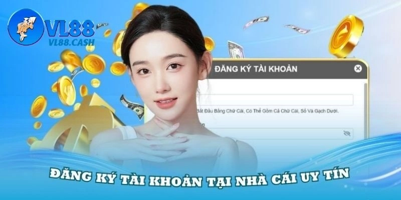Thực hiện tạo tài khoản nhanh chóng tại nhà cái